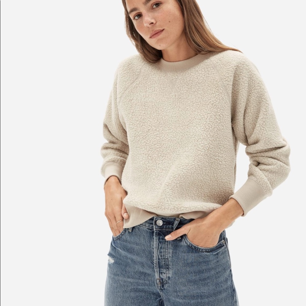Everlane ReNew Fleece Raglan Sweatshirt